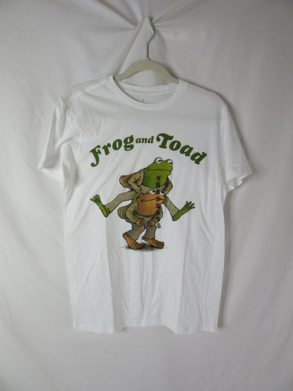 Frog and Toad T Shirt White Crew Childhood Memories Story Book Size Small New